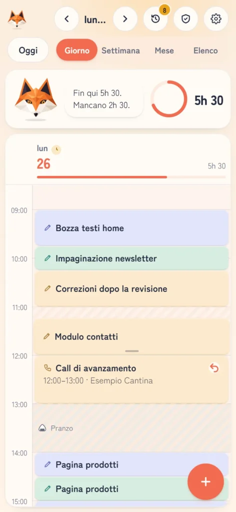 Appunta su telefono