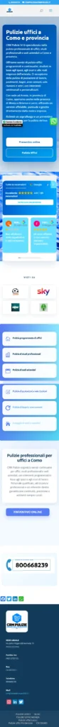 CRM Pulizie su telefono