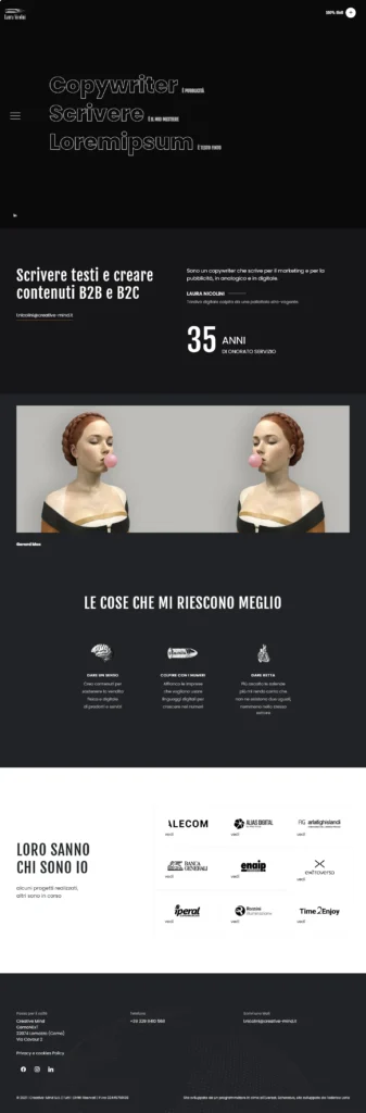 Laura Nicolini su computer